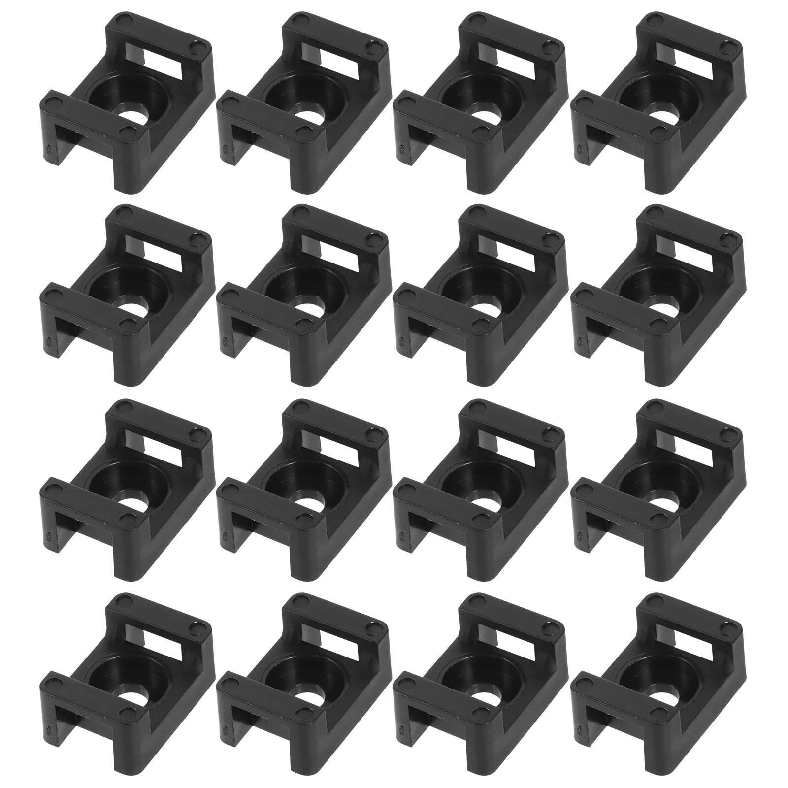 

100 Pcs Wire Holder Zip Ties Cable Saddle Base Mount Cord Organiser for Desk Mounts