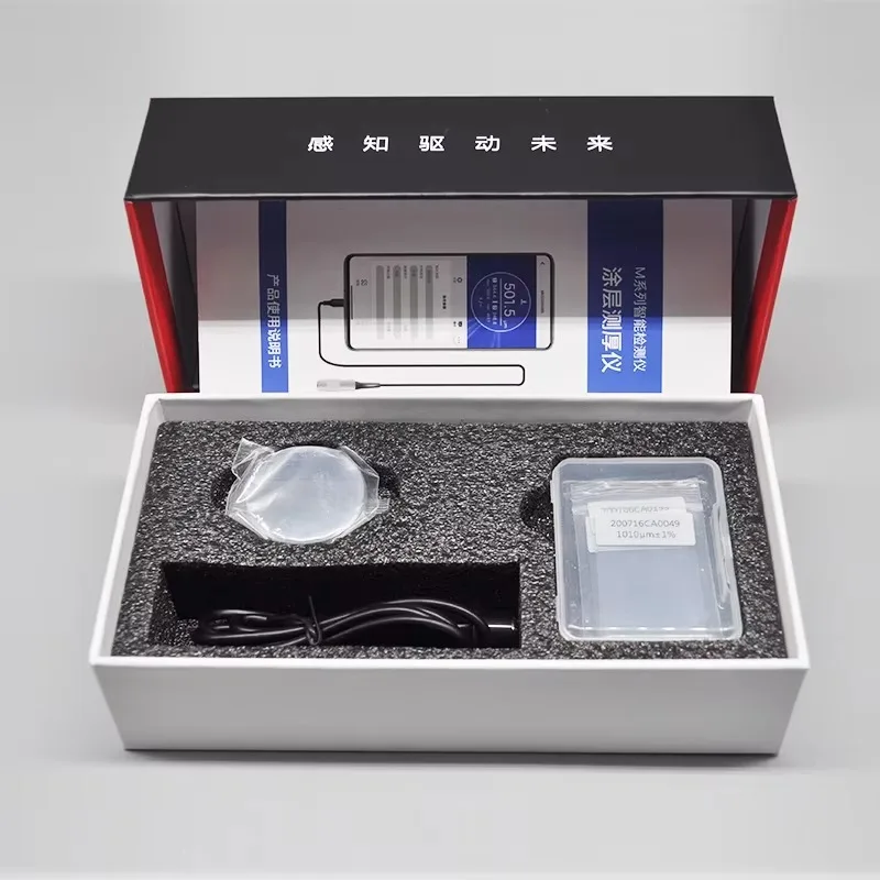 MCT350 M 시리즈 코팅 두께 측정기 모바일 폰 및 프로브 포함 지능형 코팅 두께 측정기