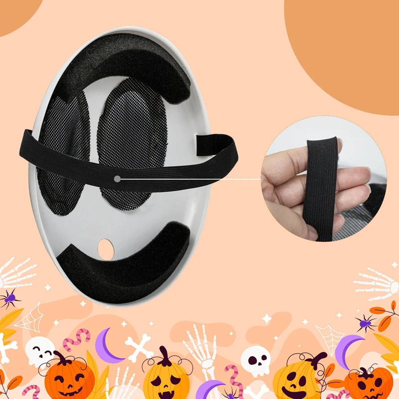 Gra Bros biała maska Shy Guy Halloween maska karnawałowa maska pełnotwarzowa dla chłopca i dziewczynki śmieszne rekwizyty do kostiumów Cosplay
