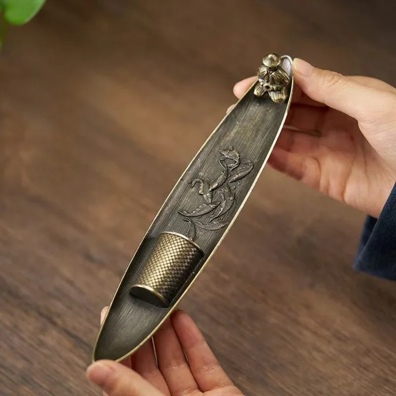 Porte-encens crĂ©atif aromathĂ©rapie ornement porte-encens bateau vieux hommes pĂȘche Style japonais brĂ»leur d'encens dĂ©cor Ă la maison