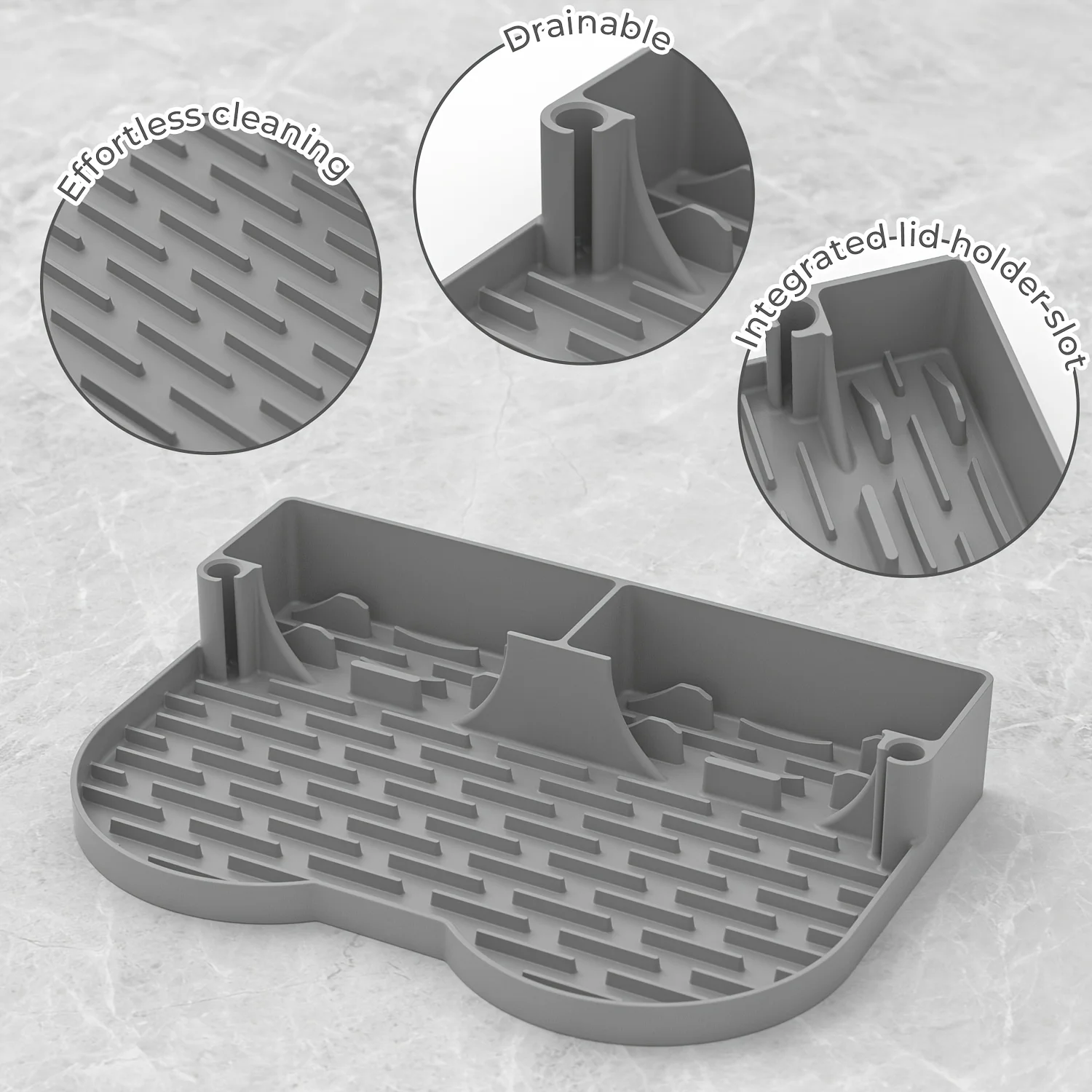 Silicone Sports Water Cup Drying Rack - Space-Saving Fast-Dry Design for Cups Mugs Tumblers & Glasses Perfect Gift Cup Drying
