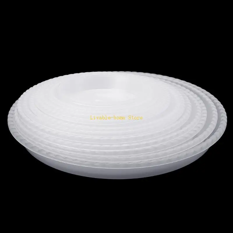 

Plastic Garden Flower Pot Plant Saucers Water Tray Base Indoor Outdoor Accessory B46D