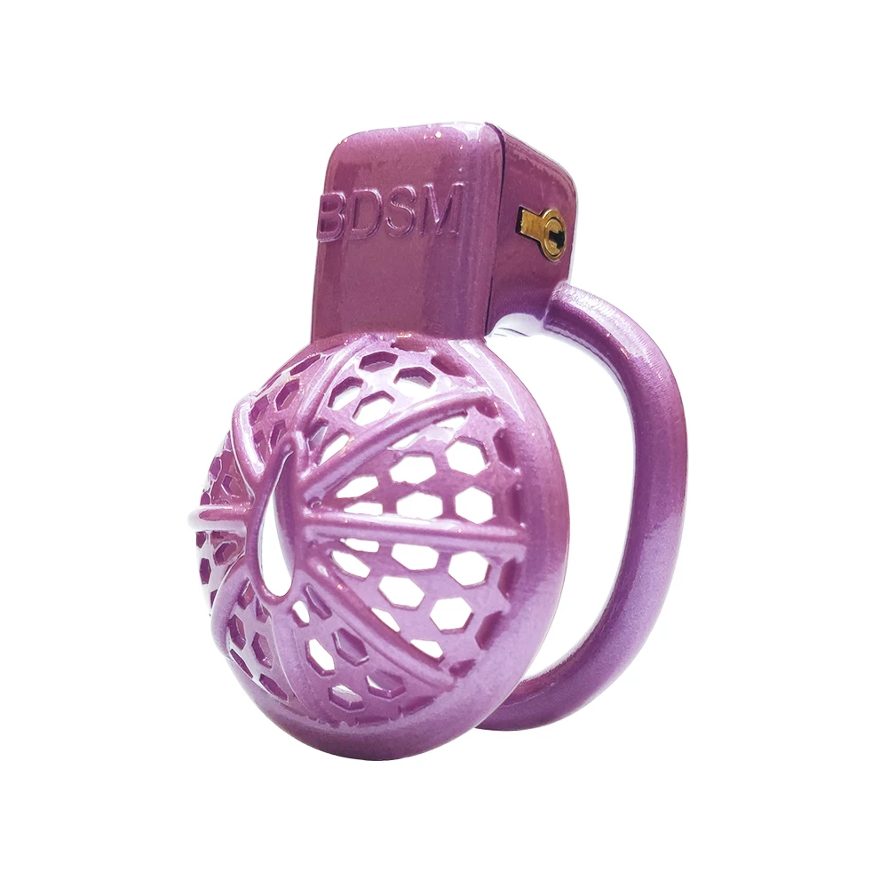 

TS CD Round Pan Male Chastity Cage Penis Ring Lock Sex Toys for Men Small Smooth Cock Cage Adult Goods BDSM Erotic Sissy Ladyboy