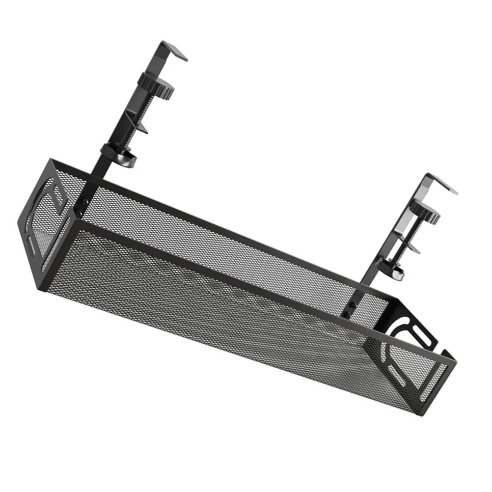 

Cable Management Tray Under Desk Wire Organizer Rack Metal Cord Storage Keeper Cables Holder Keyboard Socket