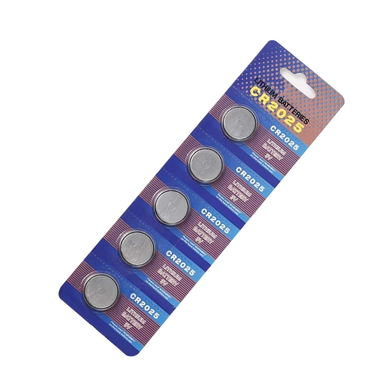 بطاريات خلية بأزرار 3 فولت ، بطاريات للساعات الحاسبة ، خرج ثابت ، 5 وصنع الليثيوم ، 10 ، CR2025