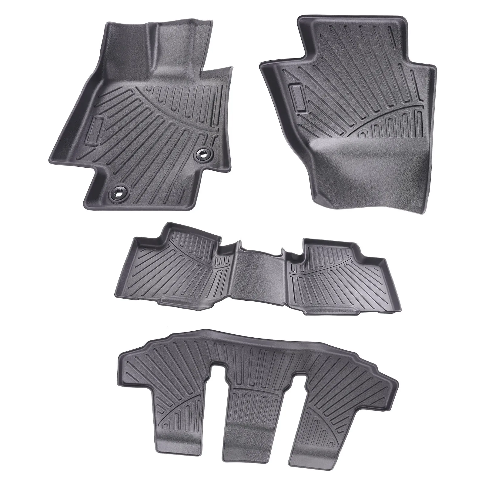 Car Floor Mats Liner For Toyota Highlander 2020 2021 2022-2024 7 Seats New