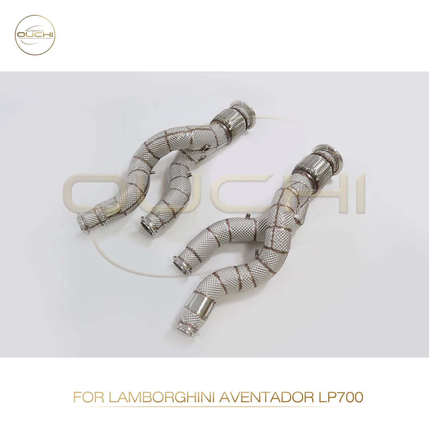

For lamborghini aventador LP700 Downpipe Racing Stainless Steel Header Performance Boost Worldwide Express Shipping