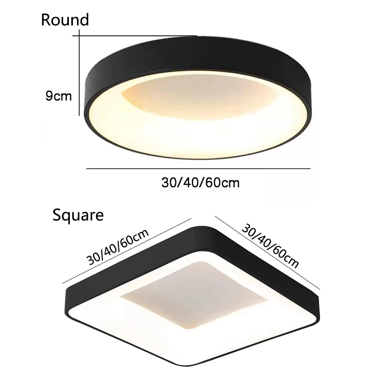 Dia60cm Round Ceiling lights LED Home decor lamps of bedroom Kitchen hallway living room indoor dining Hotel