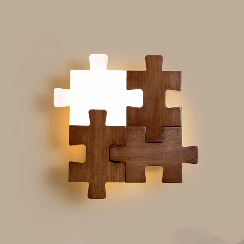 Creative Building Block Wall Lamp Bedroom Bedside Lamp Modern Simple Hallway Corridor Aisle Light Creative Personality Led Light