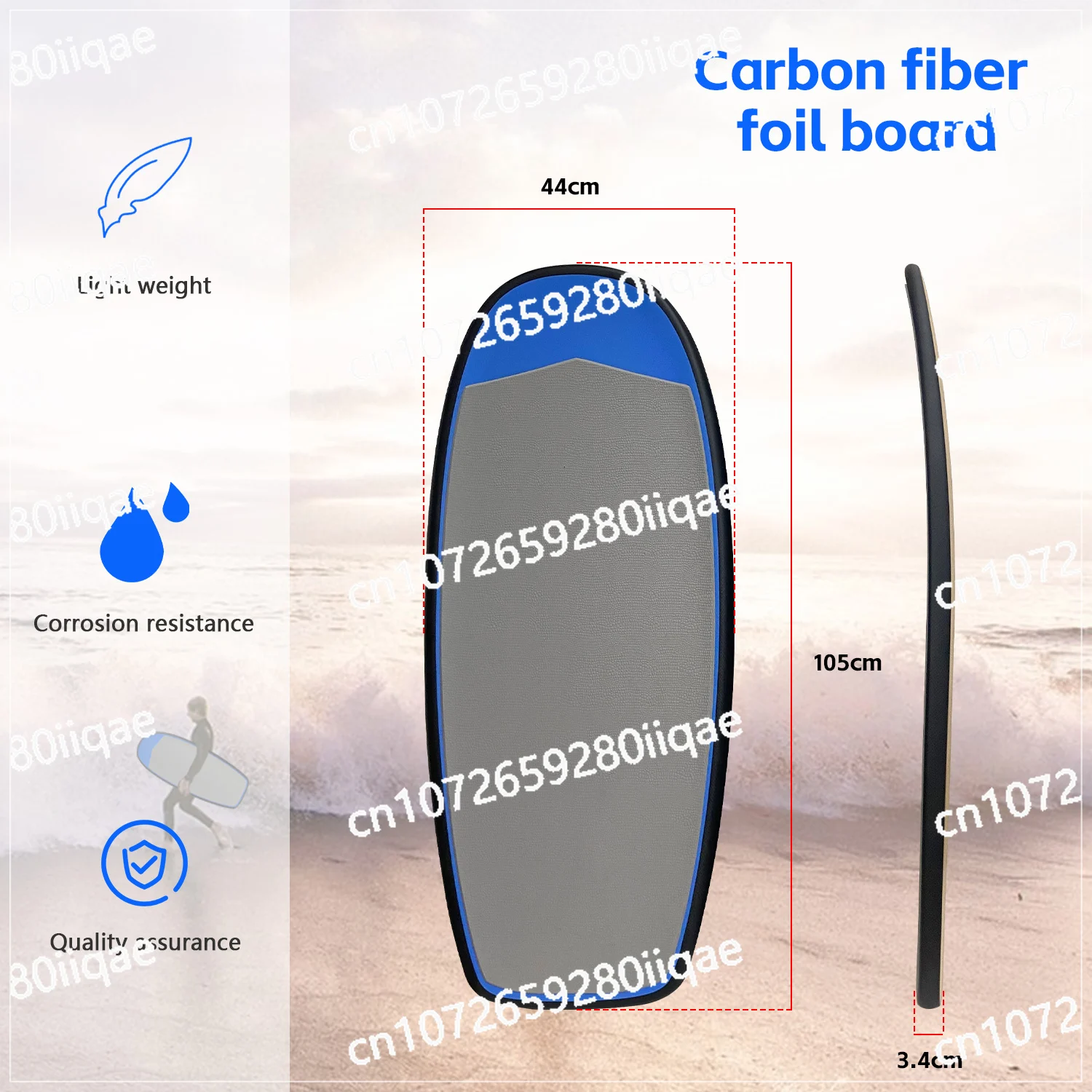 105*44 سنتيمتر Hydrofoil تصفح احباط مجلس مضخة قطرة غرزة شعار جديد وصول كامل ألياف الكربون مجداف وقوف مجلس خفيفة الوزن
