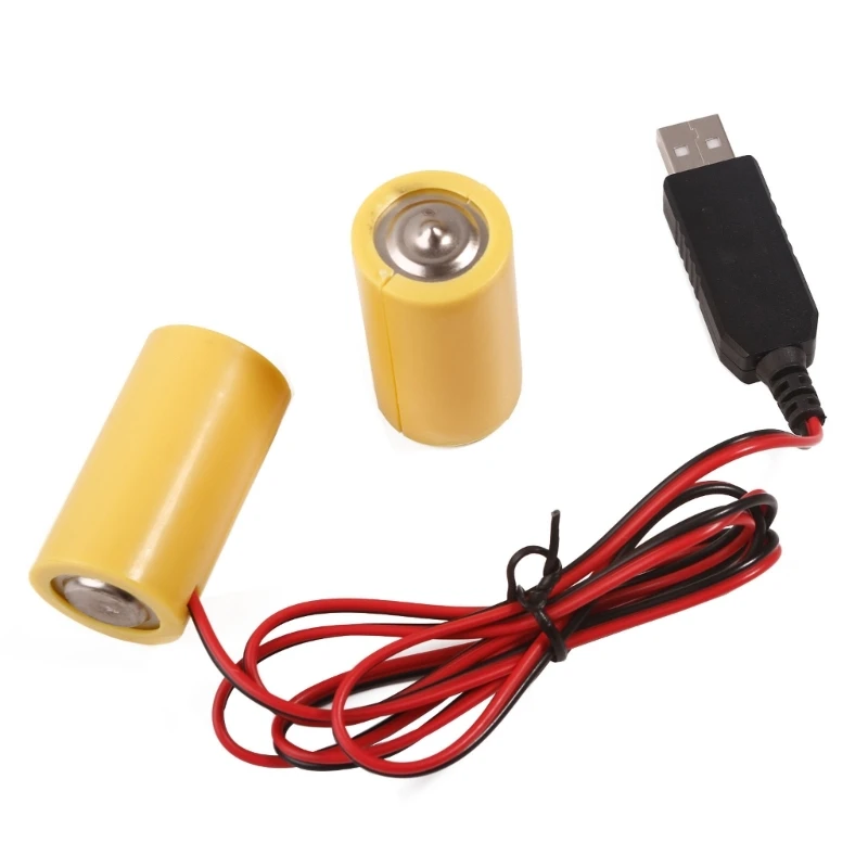 3V LR14 C Battery LR14 Battery Eliminators Cable Replace 2Pcs 1.5V C Batteries for LED Light Toy Remote Control 41QA