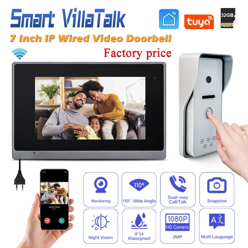 

Best Operating Temperature -30℃~ +60℃ Dimensions:190*122*17mm intercom system for 4 apartments cctv surveillance upgrade app