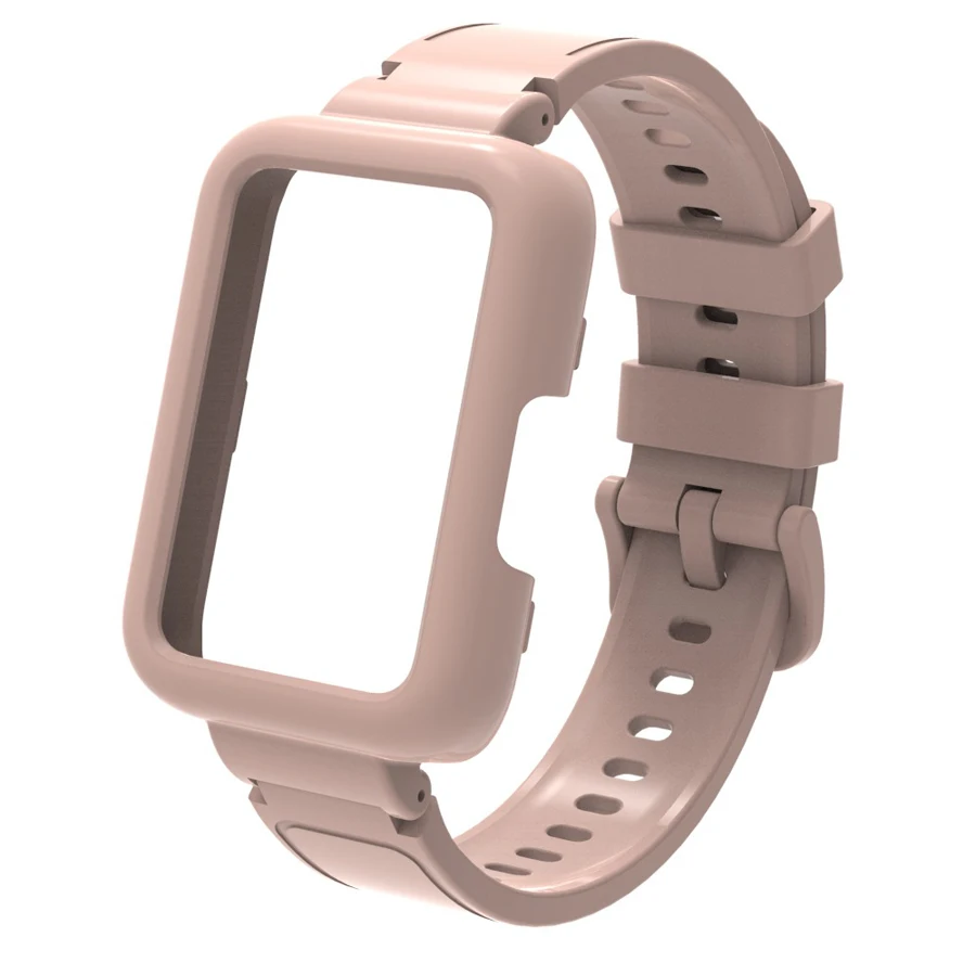 PC-hoesje + siliconen bandje voor Samsung Galaxy Fit 3 bandje armband beschermhoes Correa voor Samsung Galaxy Fit 3 polsbandje