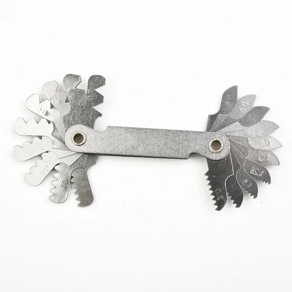 Carbon Steel 55/60 Degree Metric Inch Thread Plug Gauge Gear Tooth Screw Metric Lathe Combination Tool