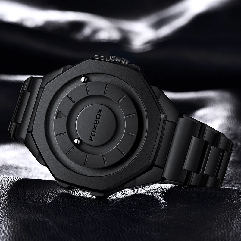 FOXBOX 2025 Neue Mode Uhren Männer Kreative Scrollen Perlen Quarz Herren Uhr Casual Wasserdichte Luxus Armbanduhr Reloj Hombre