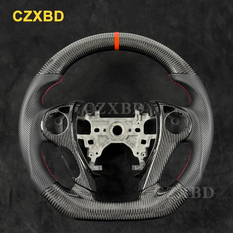 

Fit For Honda Accord 2013-2017 Real Carbon Fiber Steering Wheel High Quality Leather Customized