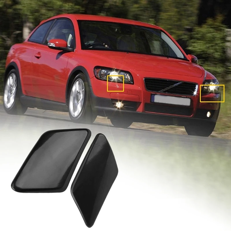 Head Light Lamp Nozzle Cover Front Bar Nozzle Motor Trim Cover For Volvo C30 2008-2010 39876479 39876478