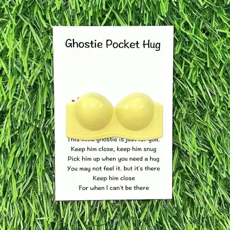 1/5/10/20/50/100pcs Cute A good friend is like a bra Novel bra pocket hug gift card set, synthetic resin, unique encouragement c