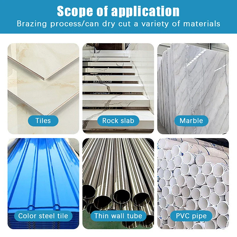 3/6/9Pcs Buy 1 Take 2 6 In 1 Diamond Cutting Disc Multi Tile Rock Slab Marble Steel Tile Iron Grinder Cutting Saw Blades· - view 3
