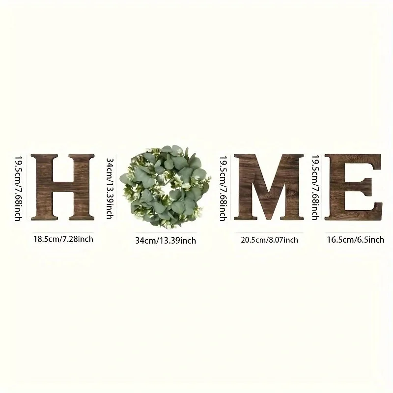 Decorative Alphabet Wall Decal Wood Texture Spring St patrick Day Ornament Peel And Stick Mural Home Interior Wall Art