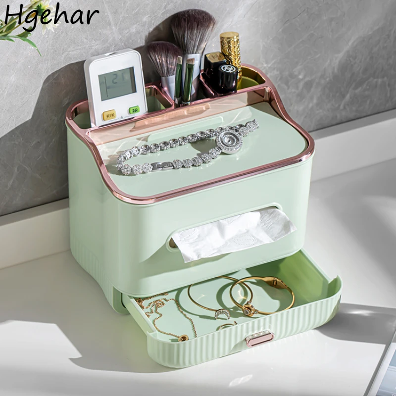 Tissue Storage Boxes Simple Nordic Style Bedroom Seat Type Convenient Key Remote Control Organizer Plastic Thicker Universal