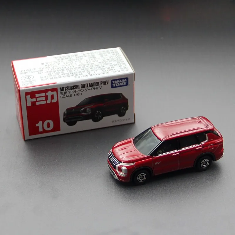 

TAKARA TOMY Alloy Car Model MITSUBISHI OUTLANDER Desktop decorations 1:66 toy cars with Suspension Shock Absorption collectibles