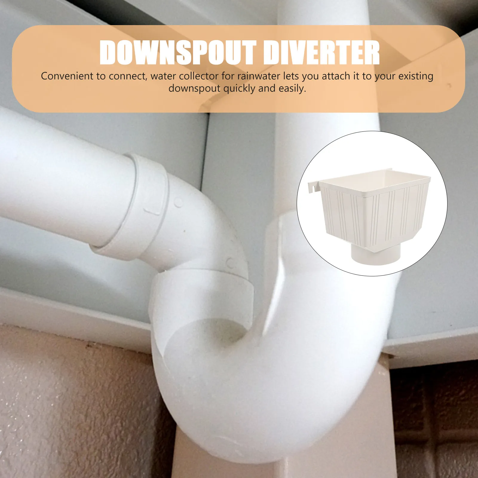 PVC Downspout Gutter Filter 110mm Water Collector Drainage System Accessories Shed Gutter Kit Rain Barrel Diverter