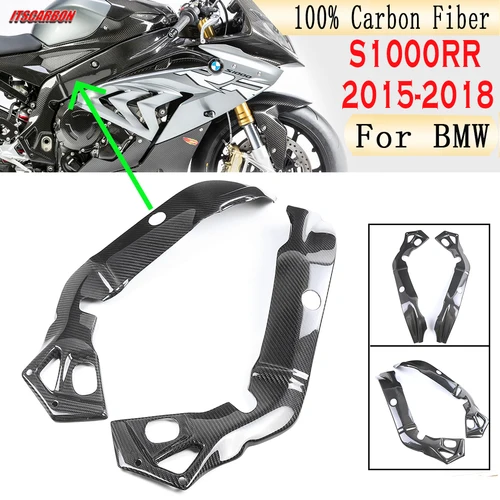 탄소 섬유 오토바이 액세서리 프레임 패널 커버 페어링 키트, BMW S1000RR S1000 RR 2015 2016 2017 2018 100%