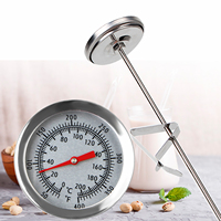 Stainless Steel Probe Thermometer Kitchen Tools Cooking Temperature Meter 0~200℃ Milk Coffee Food Meat Gauge