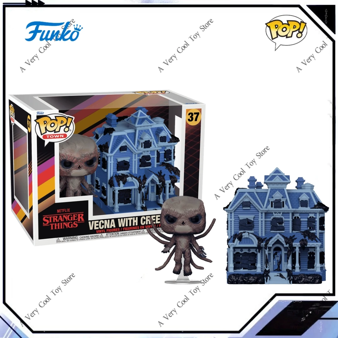 

Город Vecna с Creel House # 37 фигурок Funko Pop, официальная подлинная ограниченная серия, «Очень странные дела», сезон 5, игрушка для фанатов, подарок