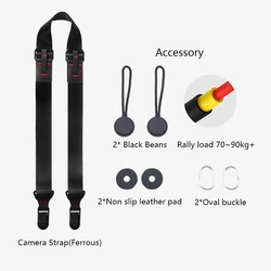 Multi-function quick release camera strap, Nikon Z7 Z6 Canon EOS R5 R6 Fujifilm XT4 SONY A6400 A7M4 A7C ZV-E10L