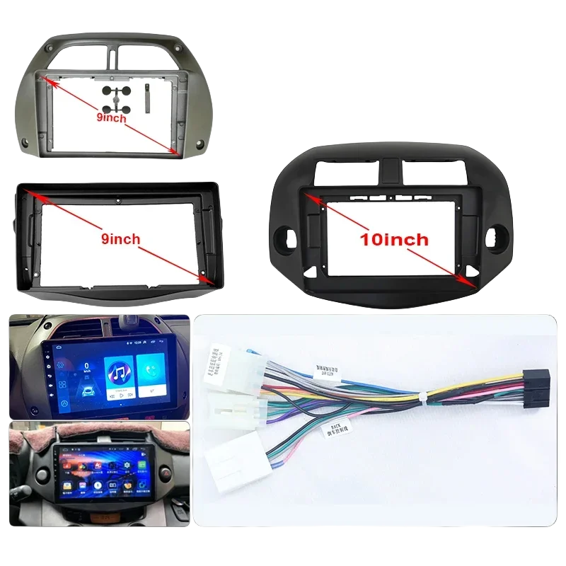 

Для TOYOTA 2002-2012 RAV4 автомобильный радиоприемник Android DVD стерео экран мультимедийное видео CD-плеер навигация MP3 MP5 кабели жгут рамка