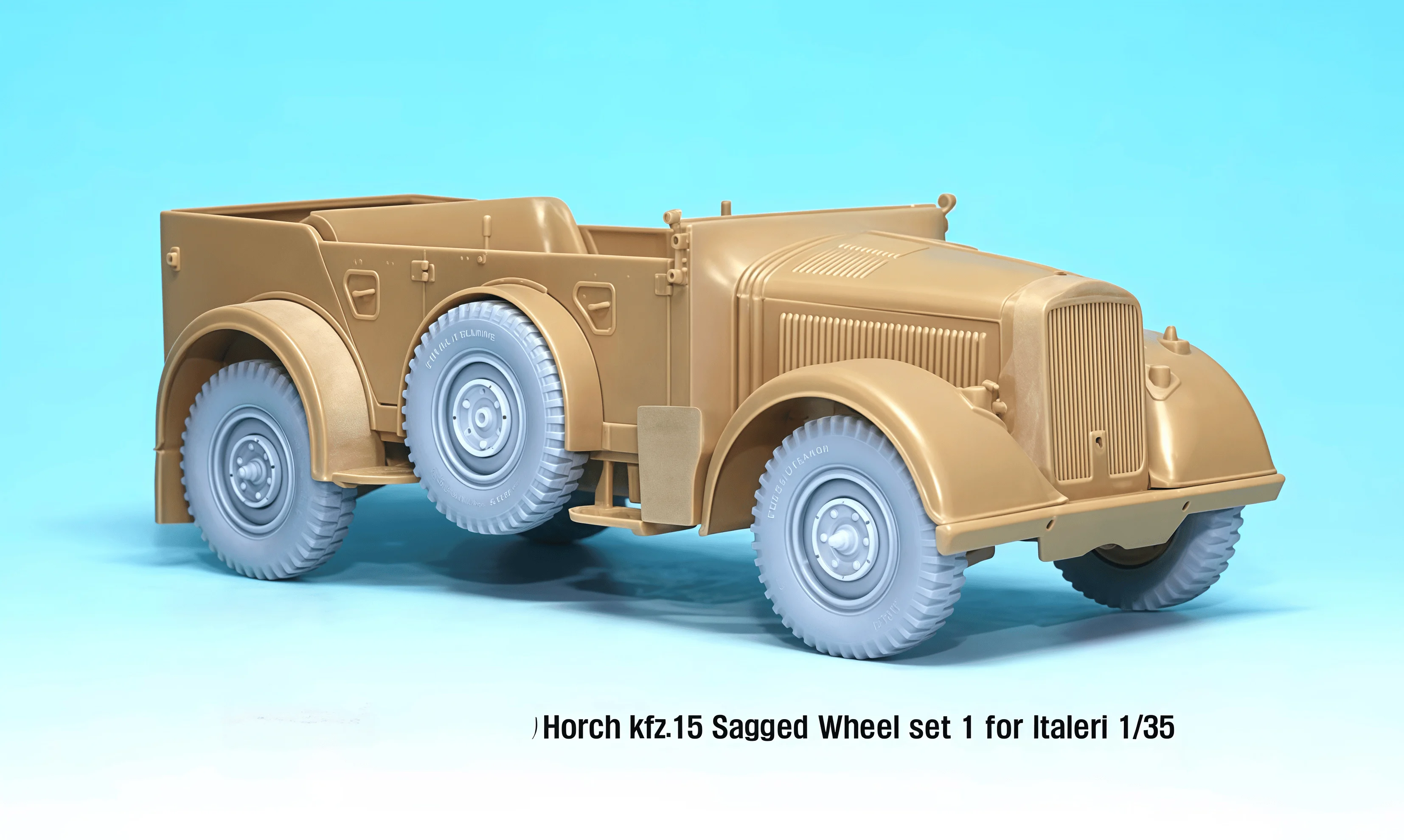 

Комплект для сборки модели из литья смолы 1/35, GK, модификация смоляных шин, неокрашенный (Horch Kfz. 15)