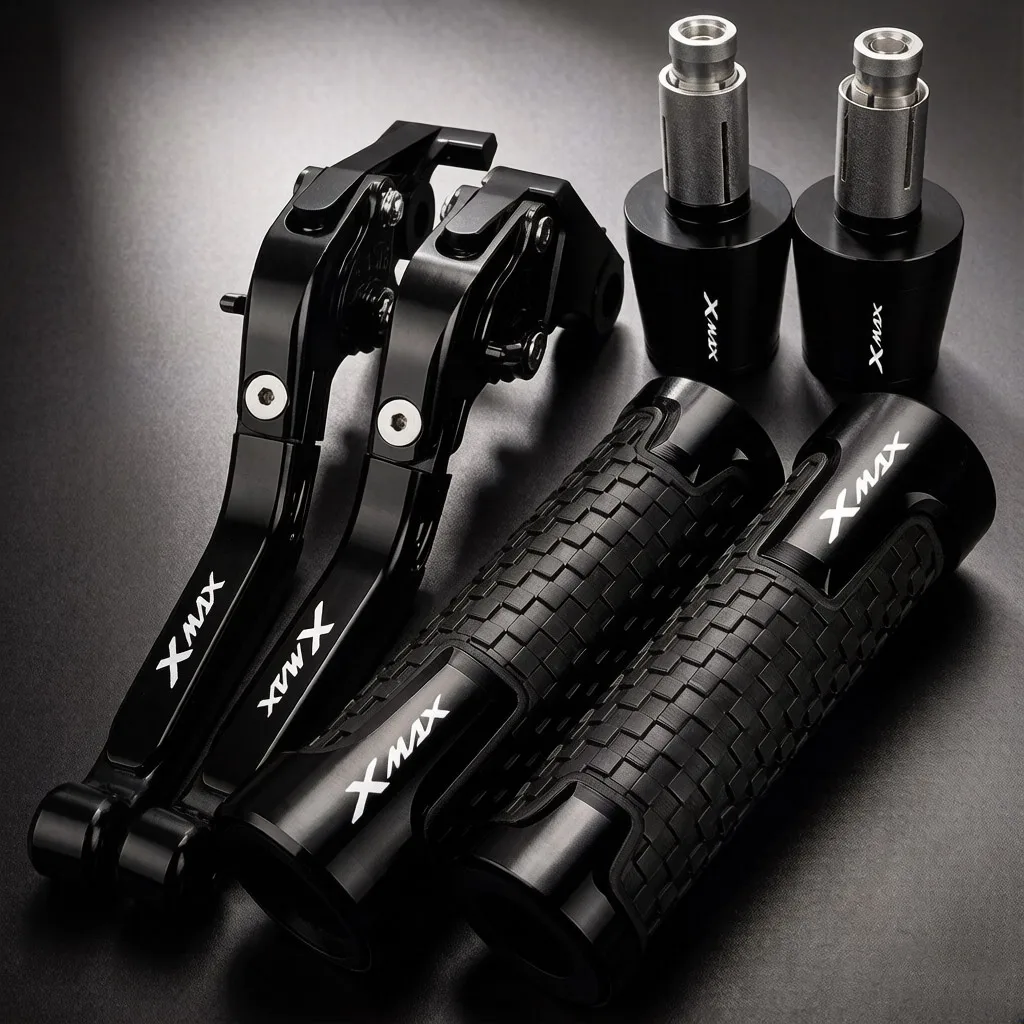 

For YAMAHA XMAX 125 200 400 X MAX X-MAX Motorcycle Clutch Lever Brake Levers Moto Handlebar Handle Hand Grips Ends Cap