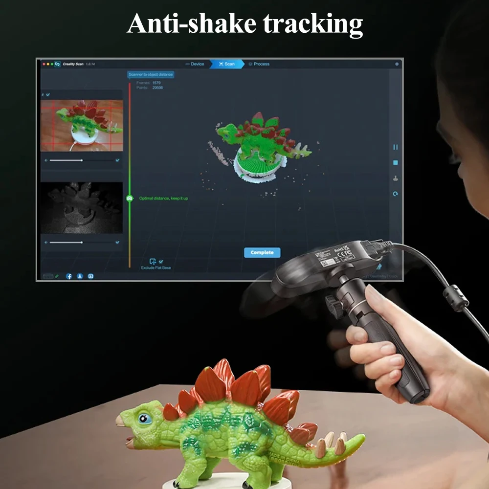 Creality CR-Scan Ferret SE 3D Scanner Original Portátil Scanner Portátil 30FPS Digitalização Rápida 0,1mmAcuracy 24bit Fullcolor Scan