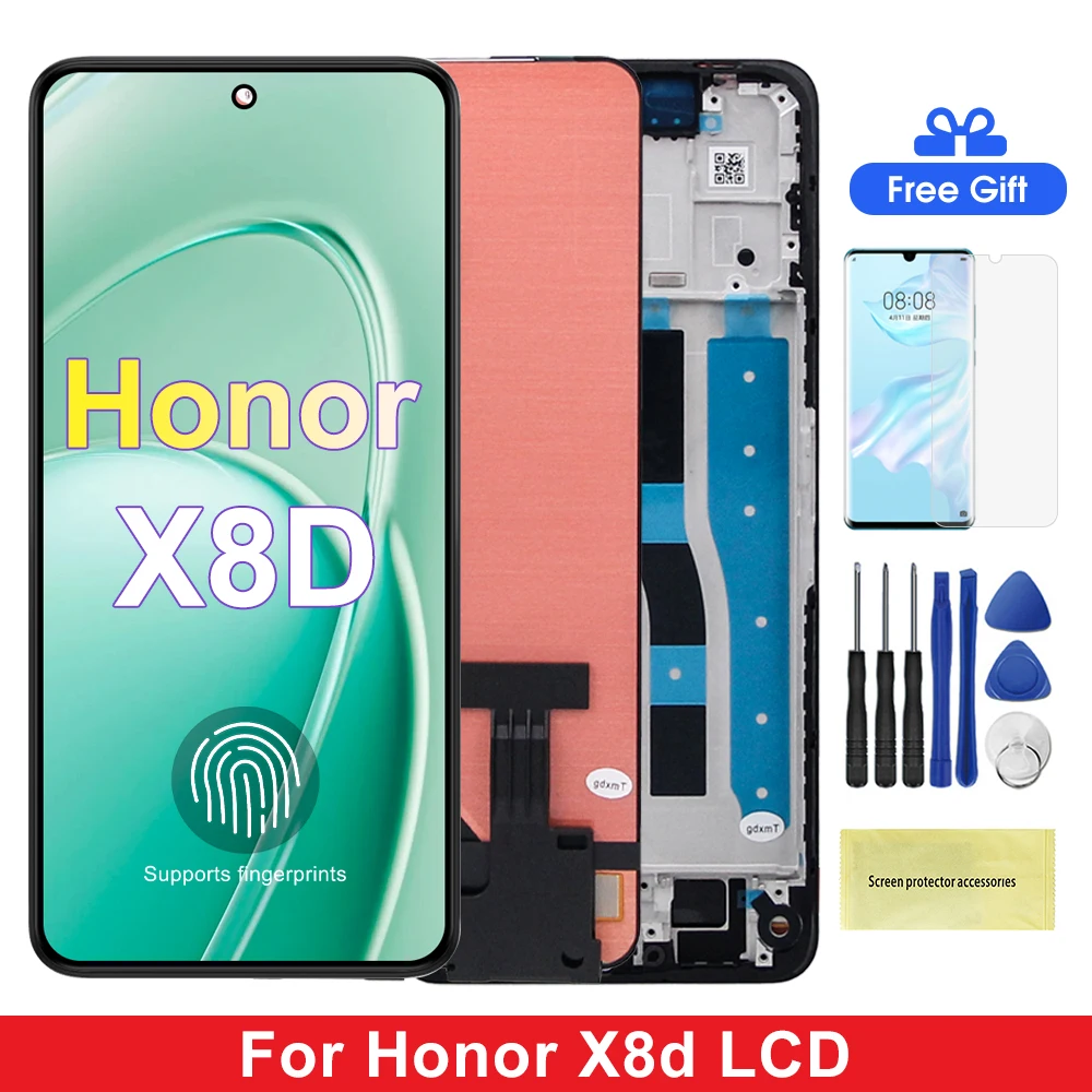 677''-amoled-for-honor-x8d-lna-lx2-lna-lx3-lcd-display-touch-screen-digitizer-assembly-for-honorx8d-screen-replacement