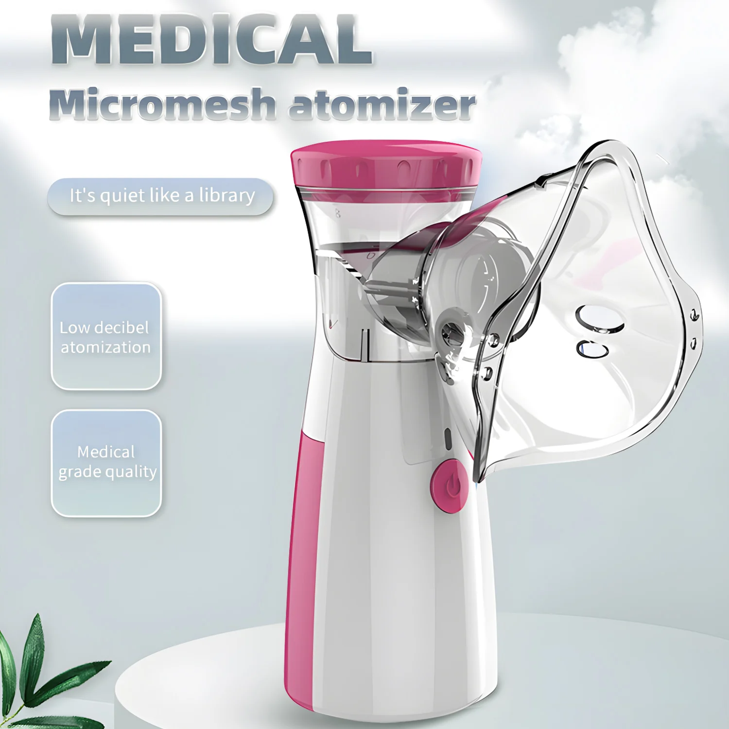 Health Care Products Fingertip Pulse Blood Oxygen Portable Nebulizer Mesh Nebulizer Handheld Medical Asthma Inhaler
