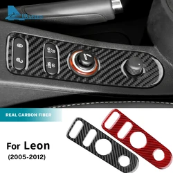 Real Soft Carbon Fiber Sticker For Seat Leon Altea 2005 2006 2007 2008 2009 2010 2011 2012 LHD RHD Car Door Lock Gear Shift