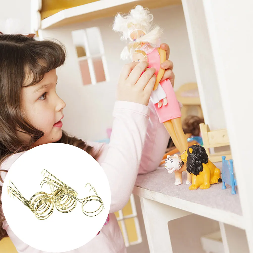 

20 Pcs Mini Glasses Toy Eyeglasses 18 Inch Dollhouse Decor Frame Girls Beach Lensless Round for Dollhouse
