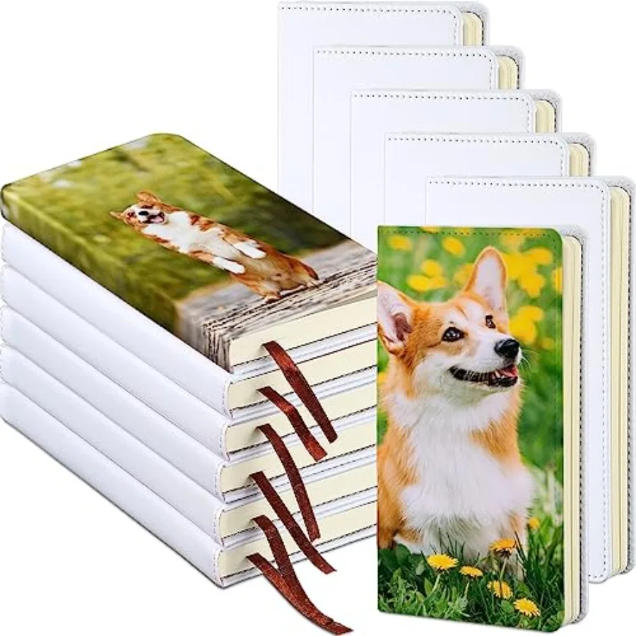 

Sublimation Journal Blank Notebooks Faux Leather Journal Notebooks Small Notebook Notepad A6 Cute Hardcover Blank Notebook for