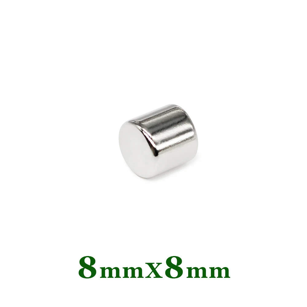 8x8 Search Minor Diameter Magnet 8mm x 8mm Bulk Small Round Magnets strong 8x8mm Neodymium Magnets Disc 8*8 Circular