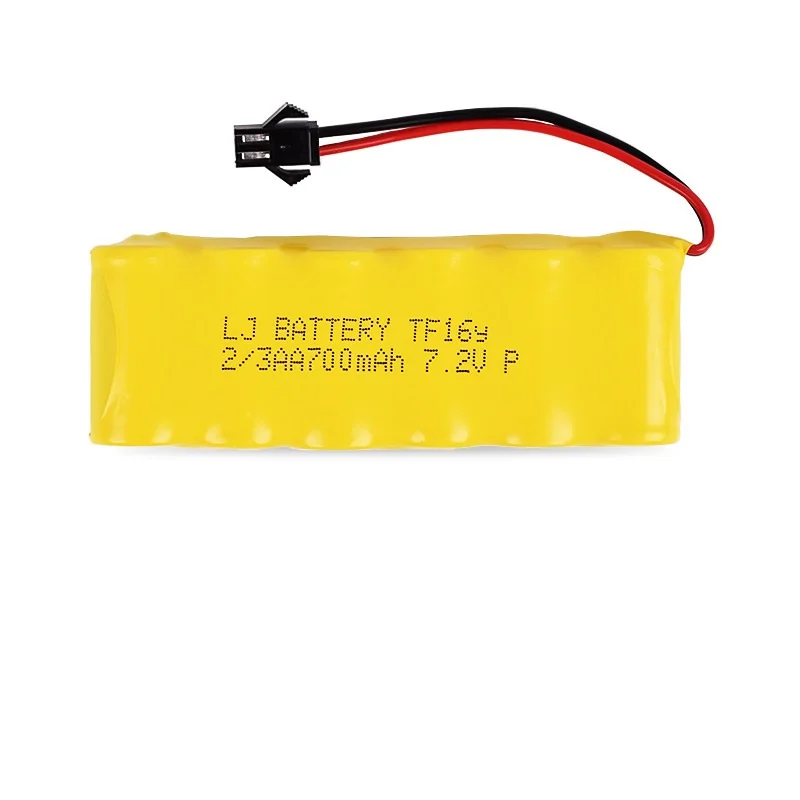 7.2v 700mAh 2/3  AA NI-CD Battery For RC car boat Tank electric toys Remote Control Toys 7.2 v Rechargeable Battery