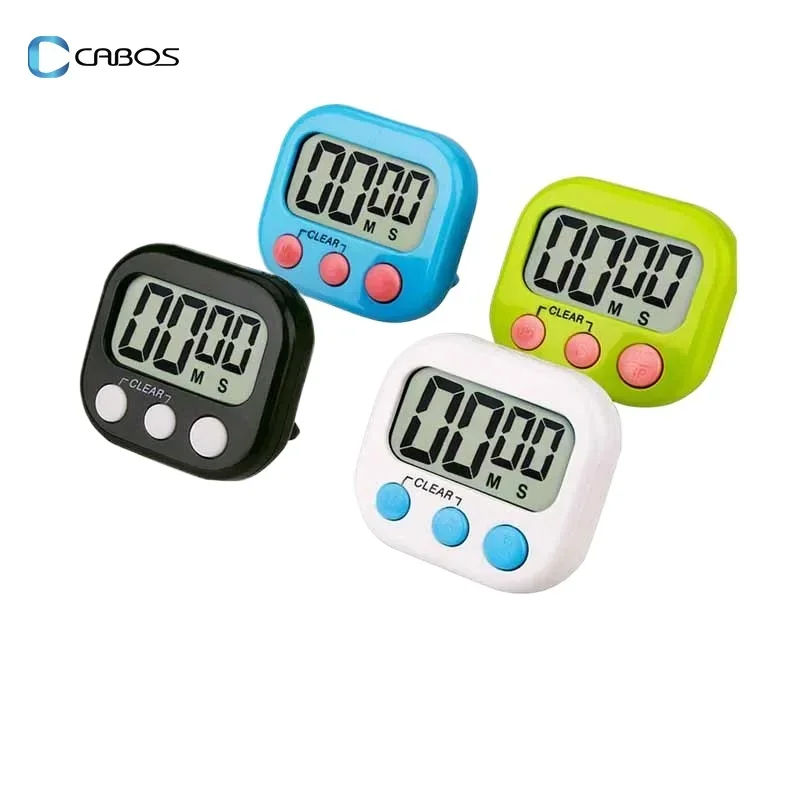 

Multifunctional LED Digital Timer Alarm Clock & Stopwatch, Magnetic Countdown Timer for Kitchen Cooking Sports Study Shower