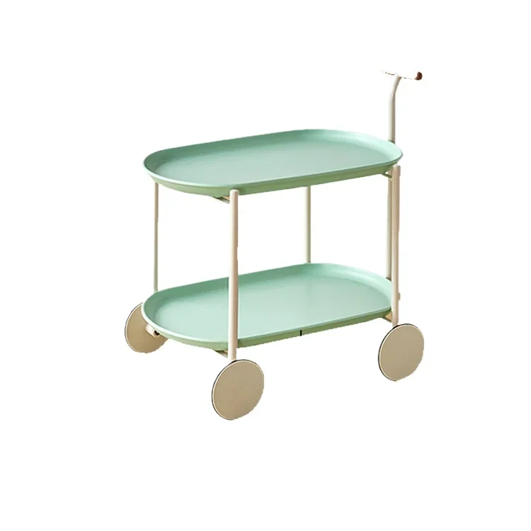 

Nordic creative sofa side a few Internet celebrities simple ins moon cart, movable modern small apartment coffee table