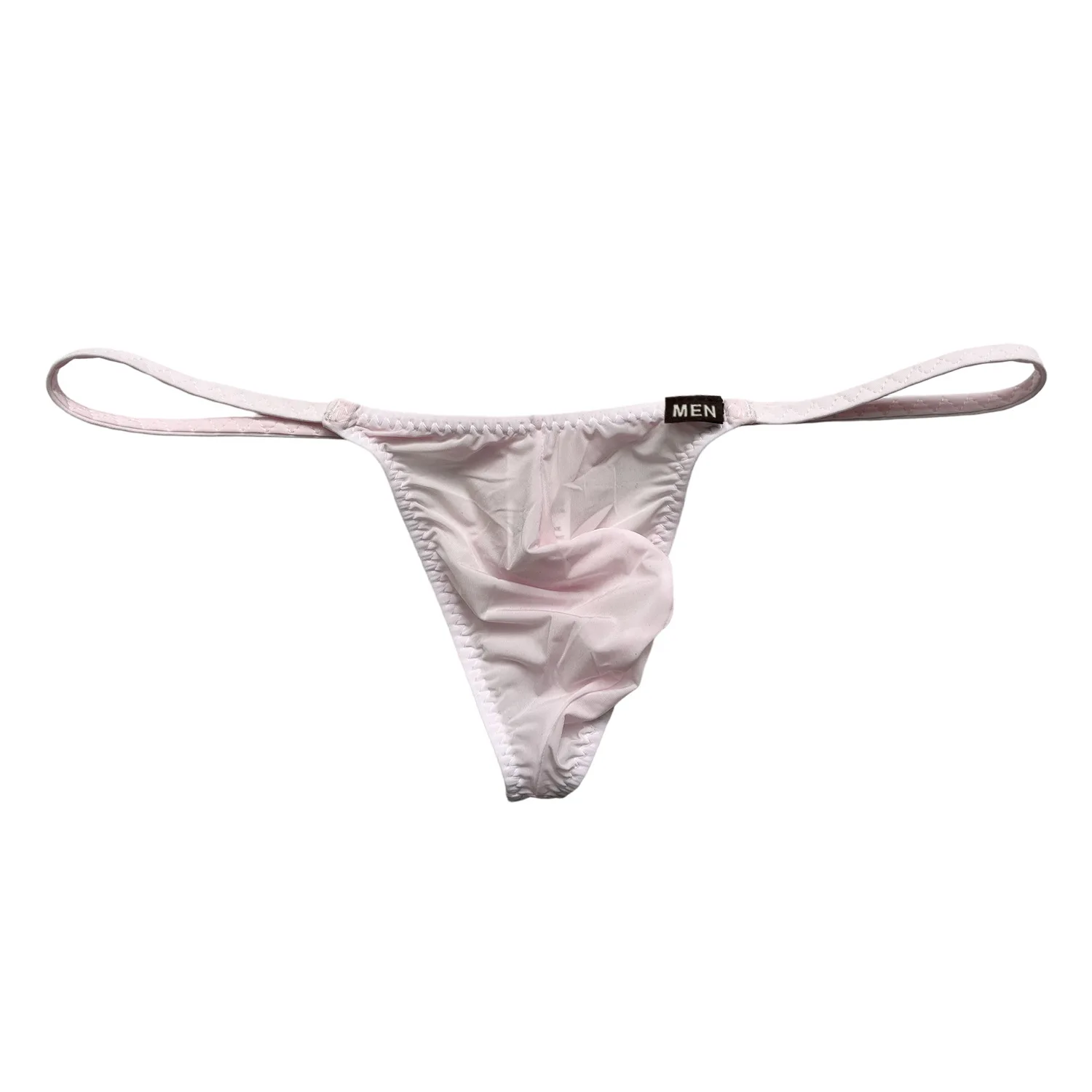 6pcs Sexy Low Waist Men Thong Underpants, Luxury High Stretch Ice Silk Fabric With Bulge Pouch Male Briefs