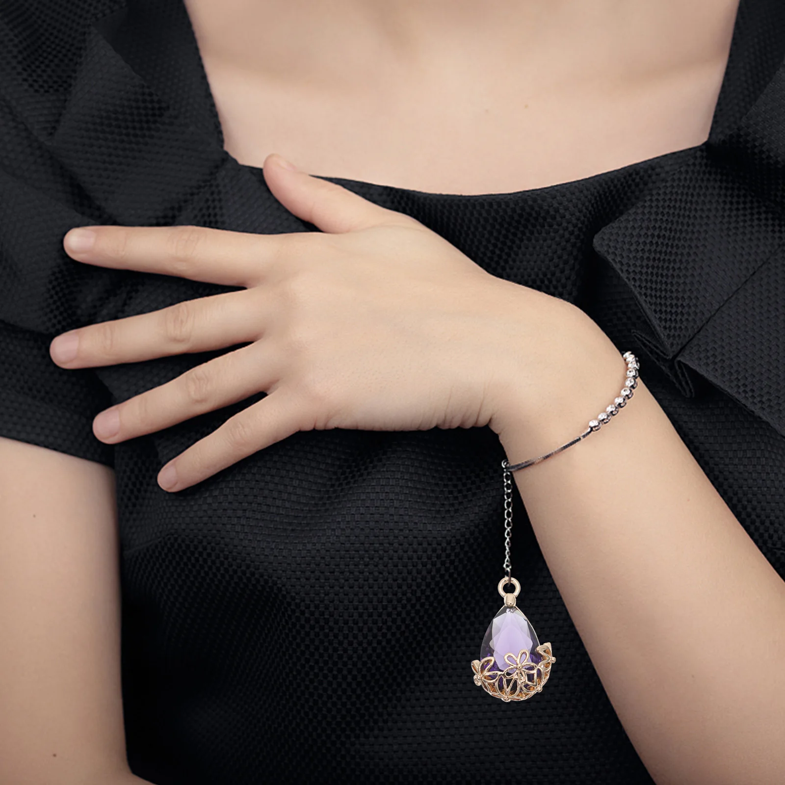 

10Pcs Water Drop Designed DIY Crystal Pendants Jewelry Making Charms Earrings Necklaces Bracelets Accessories DIY Pendant Charm