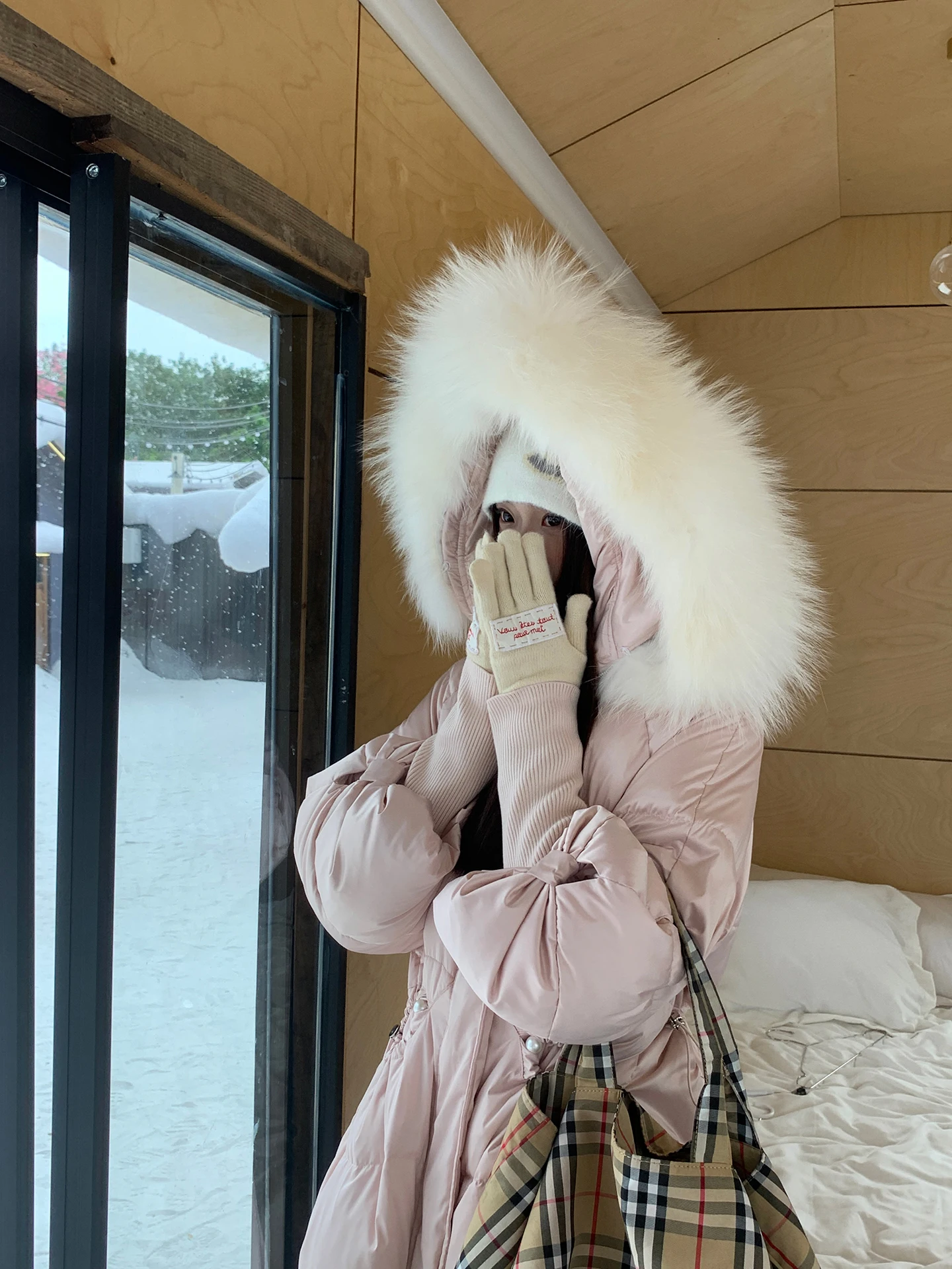 

Pink Du down Jaet Women's Mid-Length 2025 New Winter Coat Warm Commute Sle Straight Tube White Du Feather Vest