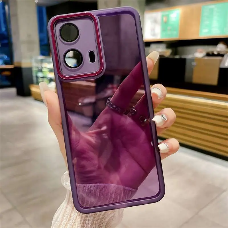 Funda para Motorola Moto G24, funda para teléfono Motorola Moto G04, funda para Motorola Moto G04S, funda trasera de silicona con revestimiento a prueba de golpes para Moto E14