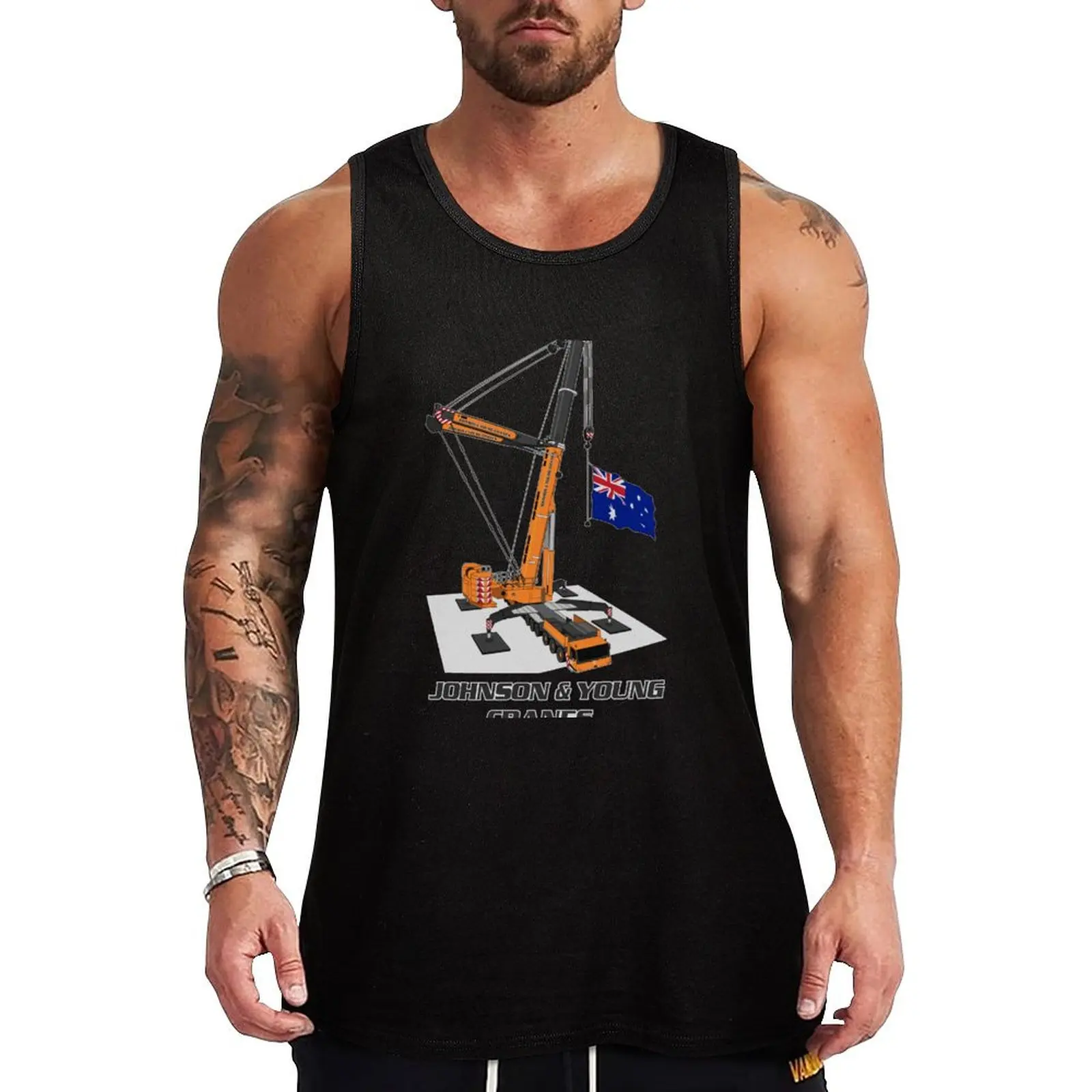 Johnson & Young Cranes Tank Top summer 2024 T-shirt Men's gym sleeveless Men's t-shirts