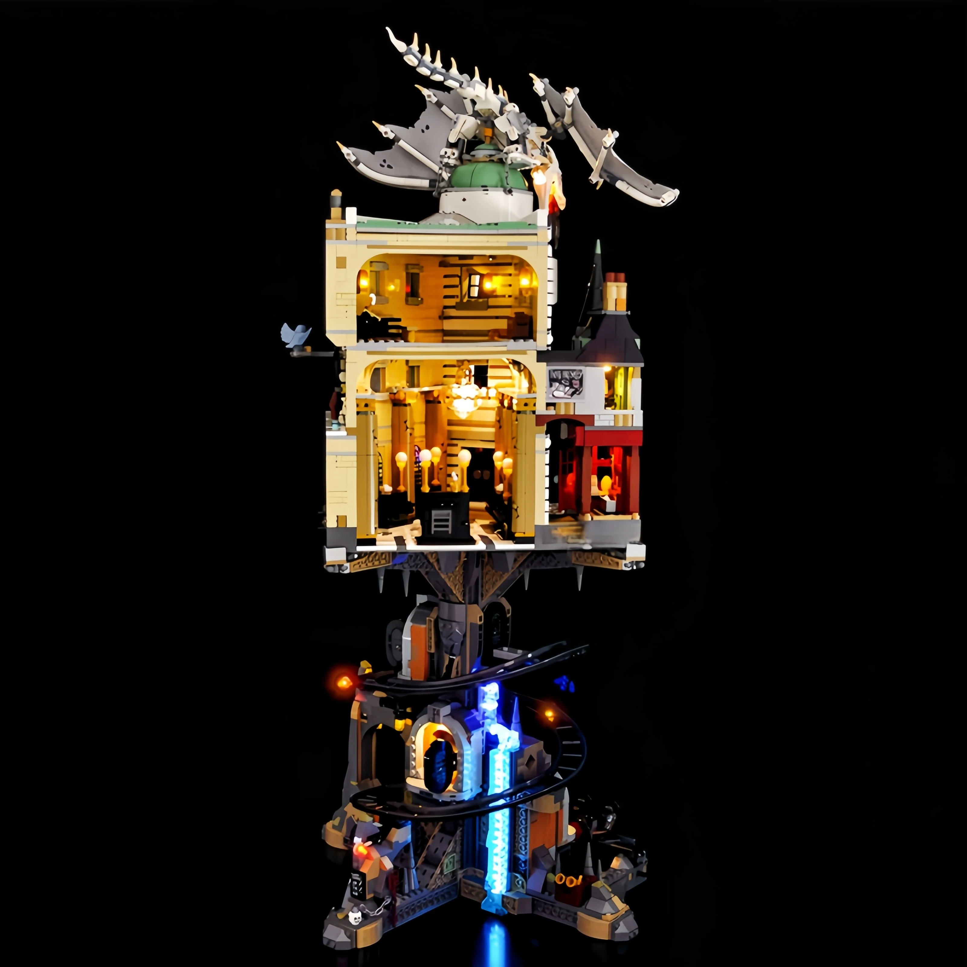 (Not the Building Blocks) LED Light For LEGO 76417 Harry Potter Gringotts Wizarding Bank-Collectors’Edition Decorative Lamp